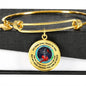 JL1407012 My Mind Still Talks To You Red Cardinals Opal Silver Tree Of Life And Dark Circle Adjustable Luxury Bangle with Back Engraving