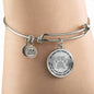 JL1507011 My Mind Silver One Paw Circle Adjustable Luxury Bangle with Back Engraving