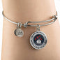 JL2207012 My Mind Red Cardinals Black Tree Of Life Circle Adjustable Luxury Bangle with Back Engraving