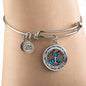 JL2407005 My Mind Still Talks To You Blue Butterflies Rose Gold Celtic Tree Of Life And Galaxy Circle Adjustable Luxury Bangle with Back Engraving