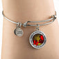 Those We Love Don't Go Away Red Butterflies Tree Of Life TM070609 Circle Adjustable Luxury Bangle with Back Engraving