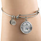 JL1507011 My Mind Still Talks To You Hummingbirds Silver One Paw Circle Adjustable Luxury Bangle with Back Engraving