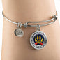 JL1807003 My Mind Still Talks To You Red Cardinals Golden Celtic Knot Paws And Galaxy Circle Adjustable Luxury Bangle with Back Engraving