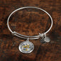 JL2207008 My Mind Hummingbird Gold Diamond Tree Of Life Circle Adjustable Luxury Bangle with Back Engraving