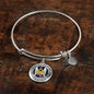 JL1407048 My Mind Still Talks To You Purple Dragonflies Celtic And Wings Circle Adjustable Luxury Bangle with Back Engraving