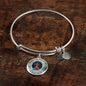 JL1407012 My Mind Still Talks To You Red Cardinals Opal Silver Tree Of Life And Dark Circle Adjustable Luxury Bangle with Back Engraving