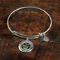 JL2207009 My Mind Golden Dragonflies Gold Diamond Tree Of Life And Galaxy Circle Adjustable Luxury Bangle with Back Engraving