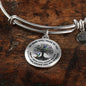 My Mind Still Talks To You Hummingbird Tree Of Life 020520VTC16 Circle Adjustable Luxury Bangle with Back Engraving