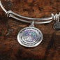 JL1407039 My Mind Still Talks To You Blue Dragonflies TitanTree Of Life Circle Adjustable Luxury Bangle with Back Engraving