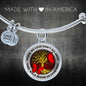 Those We Love Don't Go Away Red Butterflies Tree Of Life TM070609 Circle Adjustable Luxury Bangle with Back Engraving