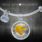 JL1407019 My Mind Still Talks To You Turquoise Dragonflies Heart Wing Gold Circle Adjustable Luxury Bangle with Back Engraving