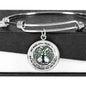 JL2407127 My Mind Still Talks To You Green Hummingbirds Black Celtic Tree Of Life Green Leaf Circle Adjustable Luxury Bangle with Back Engraving