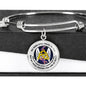 JL1407048 My Mind Still Talks To You Purple Dragonflies Celtic And Wings Circle Adjustable Luxury Bangle with Back Engraving