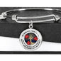 My Mind Still Talks To You 3 Ladybugs Tree Of Life Circle Adjustable Luxury Bangle with Back Engraving