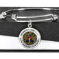 JL2407100 My Mind Still Talks To You Red Cardinals Gold Celtic Tree Of Life And Galaxy Circle Adjustable Luxury Bangle with Back Engraving