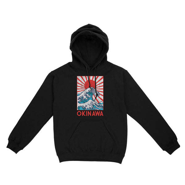 Great Kanagawa Wave Okinawa RPTS0198 - Okinawa Hoodie