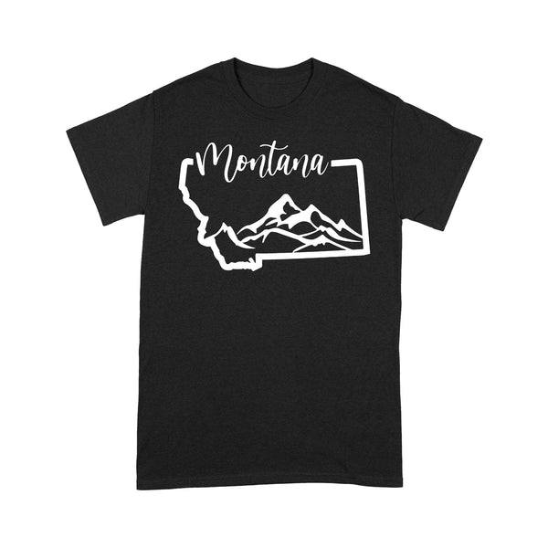 Montana Map - TeeMaru Montana T-Shirt MTTS019