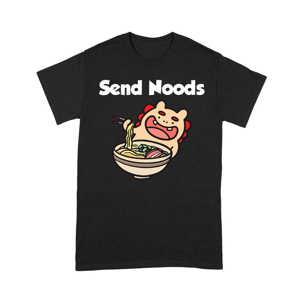 TeeMaru Okinawa T-Shirt OKTS016 - Okinawa Soba Shisa Dog Send Noods