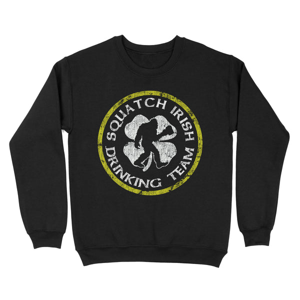 TeeMaru Bigfoot Sweatshirt MC058- Squatch Irish Drinking Team St Patricks Day Bigfoot