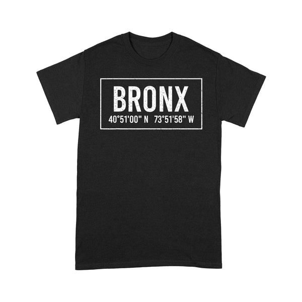 Bronx New York City Coordinates Home Roots - TeeMaru Bronx T-Shirt BXTS136