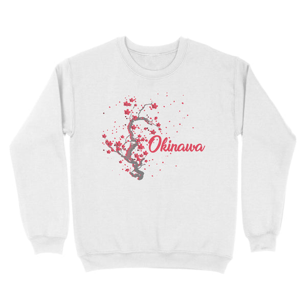 Cherry Blossom Tree Okinawa Japan - TeeMaru Okinawa Sweatshirt OKTS028