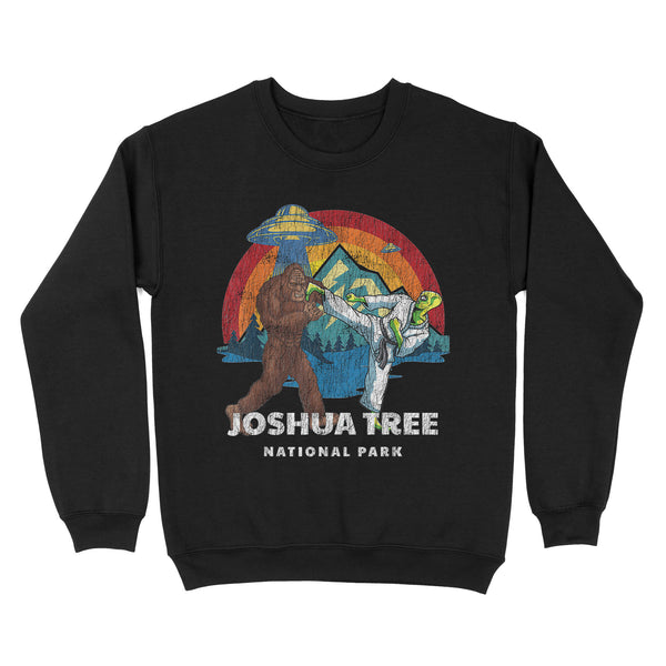 TeeMaru Bigfoot Sweatshirt MC036- Joshua Tree National Park Bigfoot Alien Vintage UFO