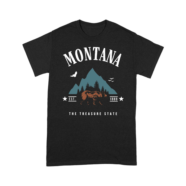 Montana The Treasure State - TeeMaru Montana T-Shirt MTTS031