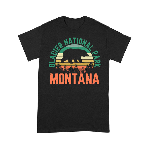 Glacier National Park Montana Bear Nature - TeeMaru Montana T-Shirt MTTS041
