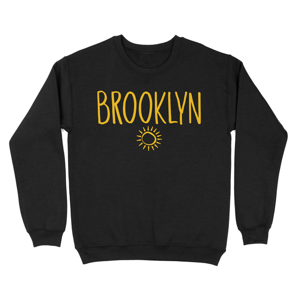 Brooklyn Sun Drawing - TeeMaru Brooklyn Sweatshirt BKTS094