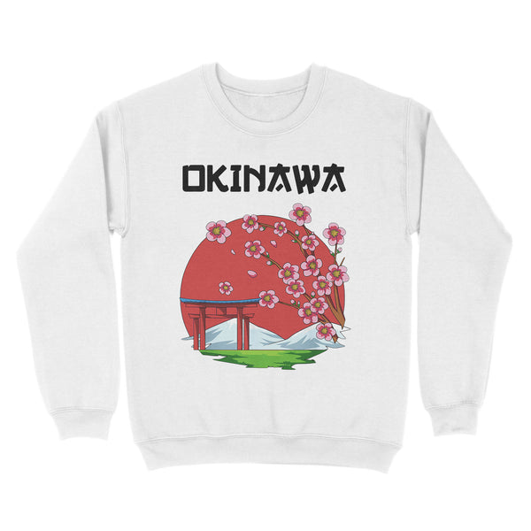 Cherry Blossom Sakura - TeeMaru Okinawa Sweatshirt OKTS052