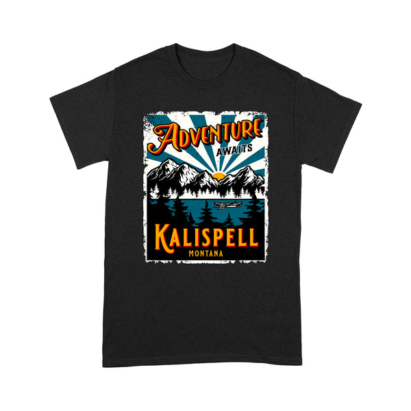 Vintage Kalispell Montana Flathead Lake - Montana T-Shirt MTTS0056