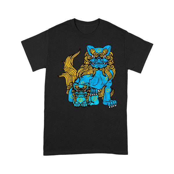 TeeMaru Okinawa T-Shirt OKTS047 - Okinawa Uchinanchu Shisa Dog Ryukyu Island