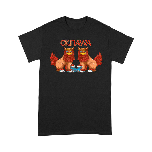 TeeMaru Okinawa T-Shirt OKTS048 - Shisa Dog Guardian Lions Okinawa