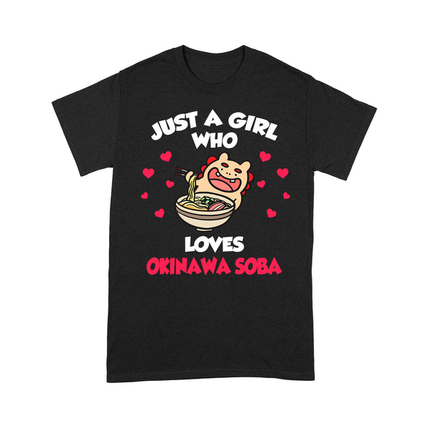 TeeMaru Okinawa T-Shirt OKTS003 - Just A Girl Who Loves Okinawa Soba