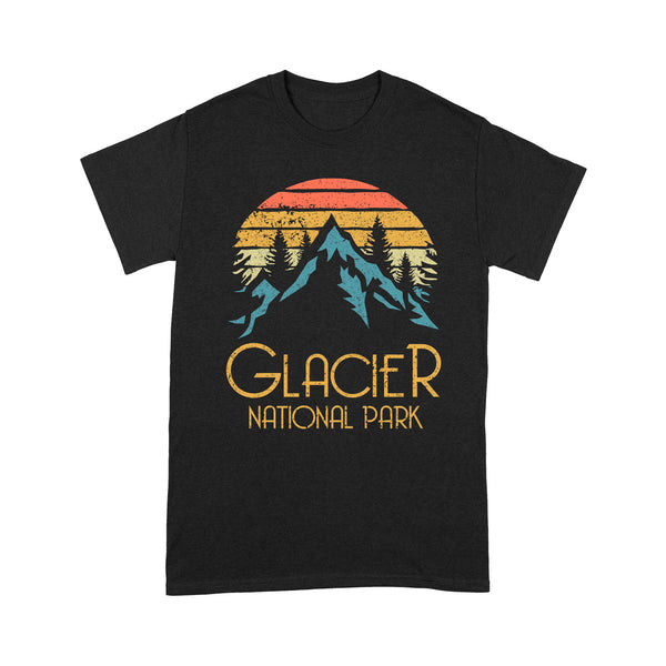 Vintage Glacier National Park Montana Retro - TeeMaru Montana T-Shirt MTTS047