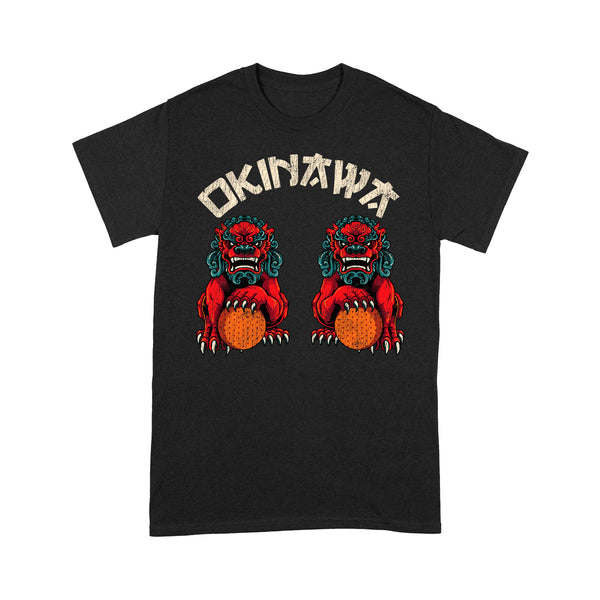 TeeMaru Okinawa T-Shirt OKTS044 - Okinawa Shisa Dogs