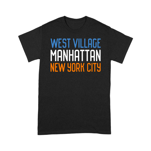 West Village Manhattan New York City - TeeMaru Manhattan T-Shirt MATS034