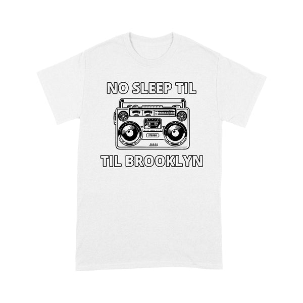 No Sleep Til Brooklyn Old School Boombox - TeeMaru Brooklyn T-Shirt BKTS003
