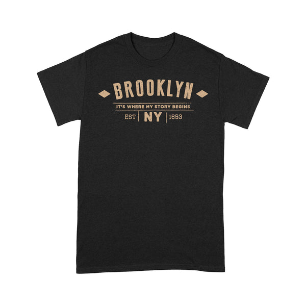 TeeMaru Brooklyn T-Shirt BKTS062 - Brooklyn It's Where My Story Begins