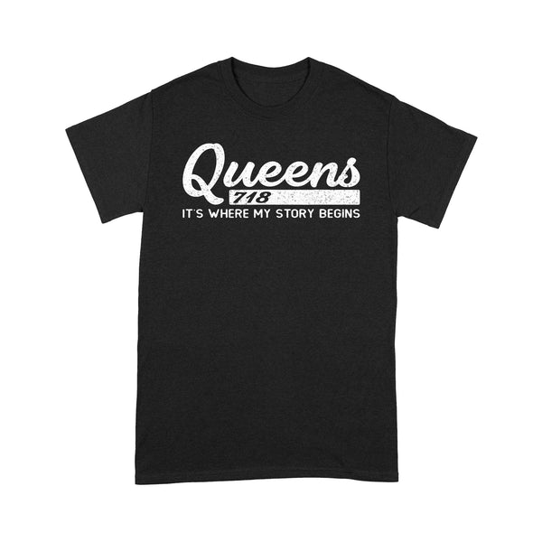 TeeMaru Queens T-Shirt QUTS008 - Queens NYC Its Where My Story Begins