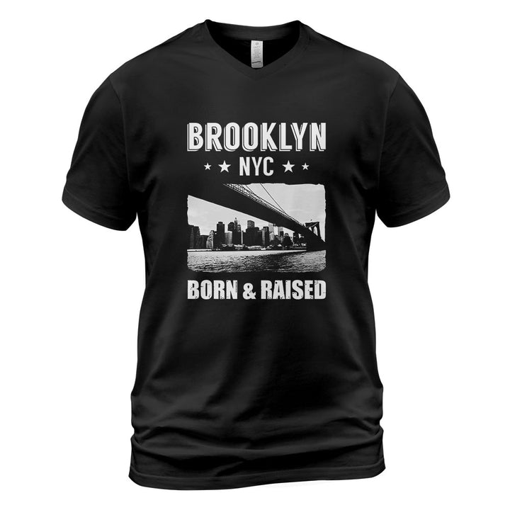 Brooklyn V-Neck T-Shirt BKBS033 - Brooklyn NYC Born and Raised