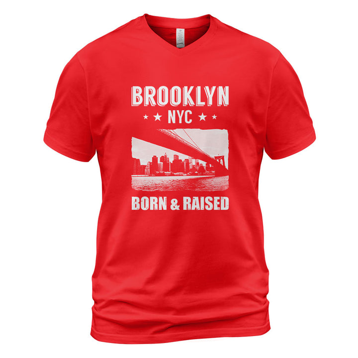 Brooklyn V-Neck T-Shirt BKBS033 - Brooklyn NYC Born and Raised