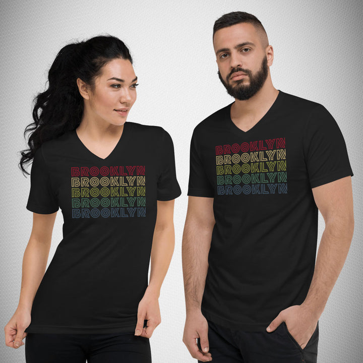 Brooklyn V-Neck T-Shirt BKBS036 - Brooklyn Retro