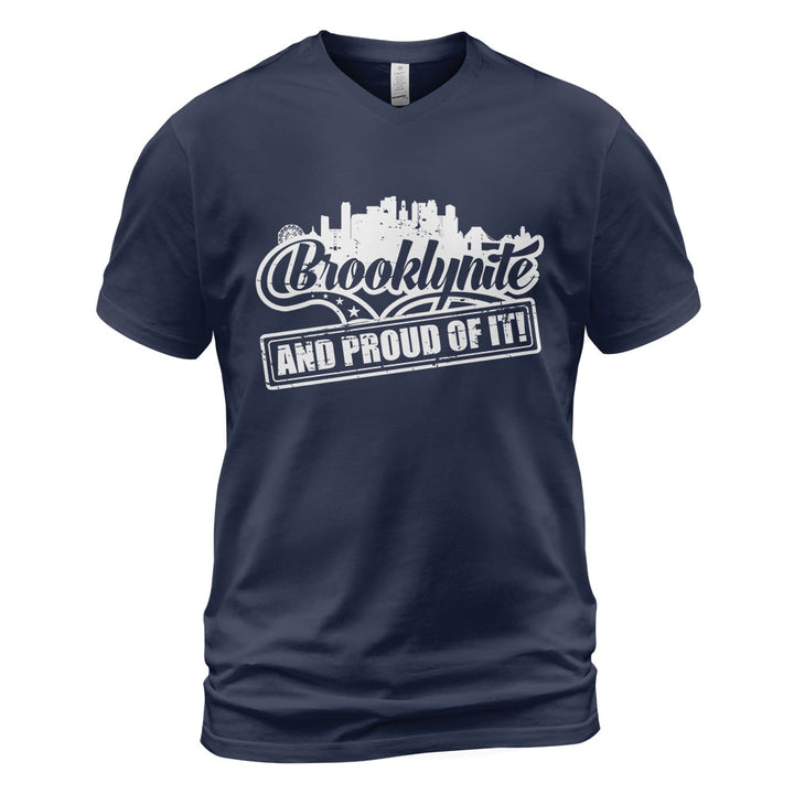 Brooklyn V-Neck T-Shirt BKBS040 - Brooklynite And Proud Of It