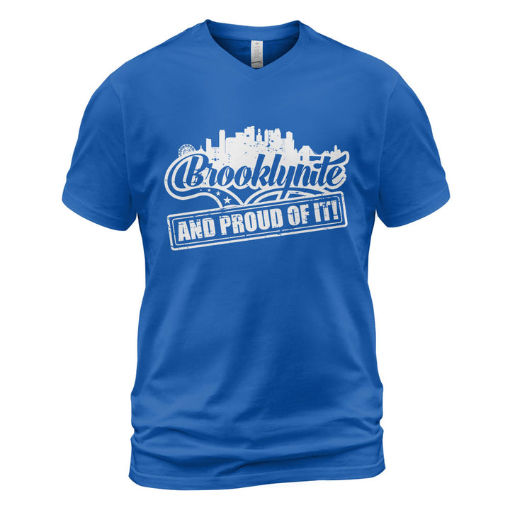 Brooklyn V-Neck T-Shirt BKBS040 - Brooklynite And Proud Of It