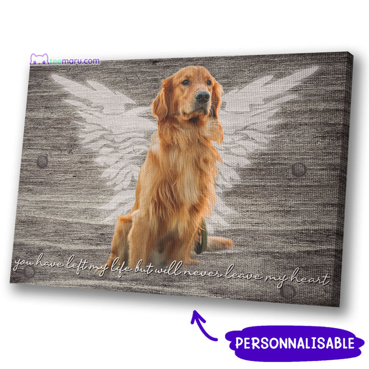 CAVA044 You Have Left My Life But Will Never Leave My Heart Personalized Memorial Canvas TeeMaru