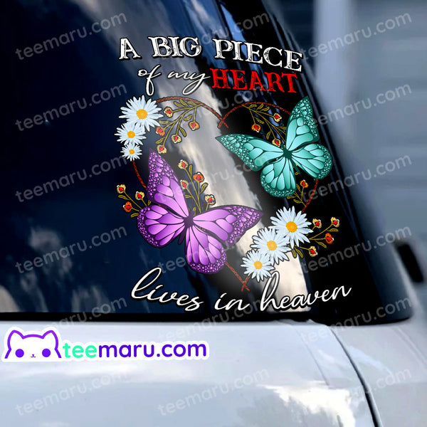 Purple Butterfly Daisy Memorial Decals