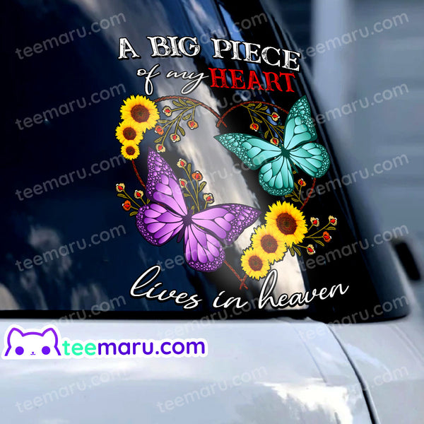 Purple Butterfly Sunflower Memorial Decals