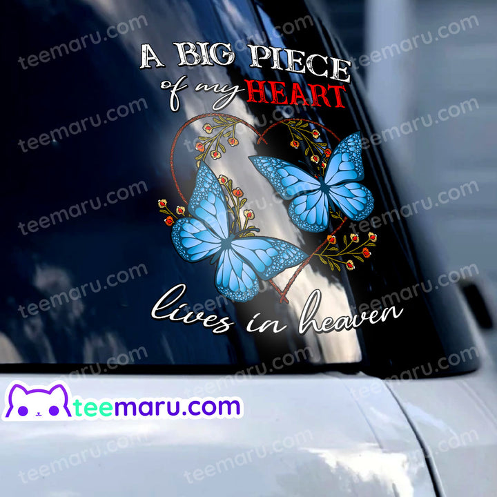 Blue Butterfly Memorial Decals