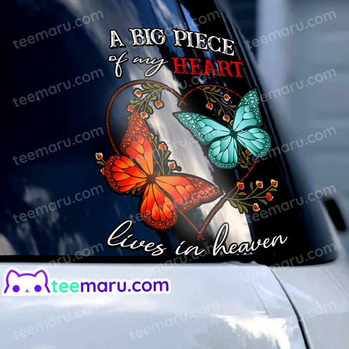 Turquoise Butterfly Memorial Decals